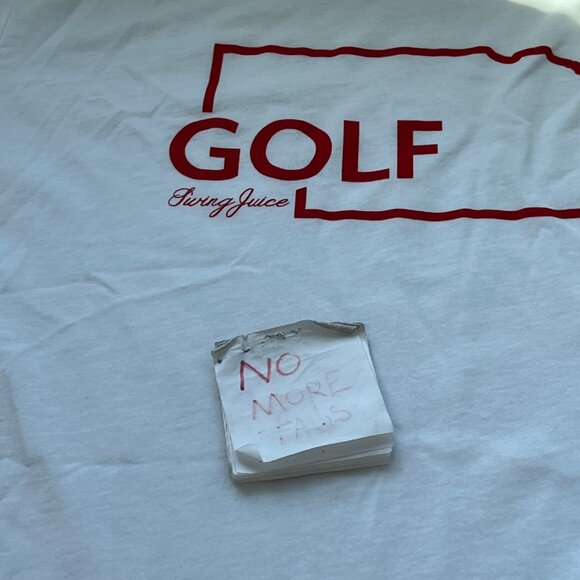 Swing Juice Golf T-Shirt Large White Red Nebraska Graphic Cotton Casual Crewneck - Picture 4 of 7